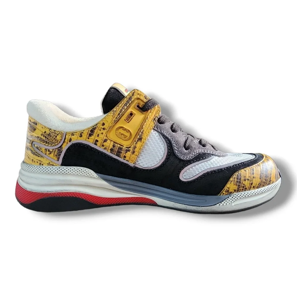 Gucci Ultrapace Sneaker with Yellow and Black Accents Men's Size 5 (Gucci)
